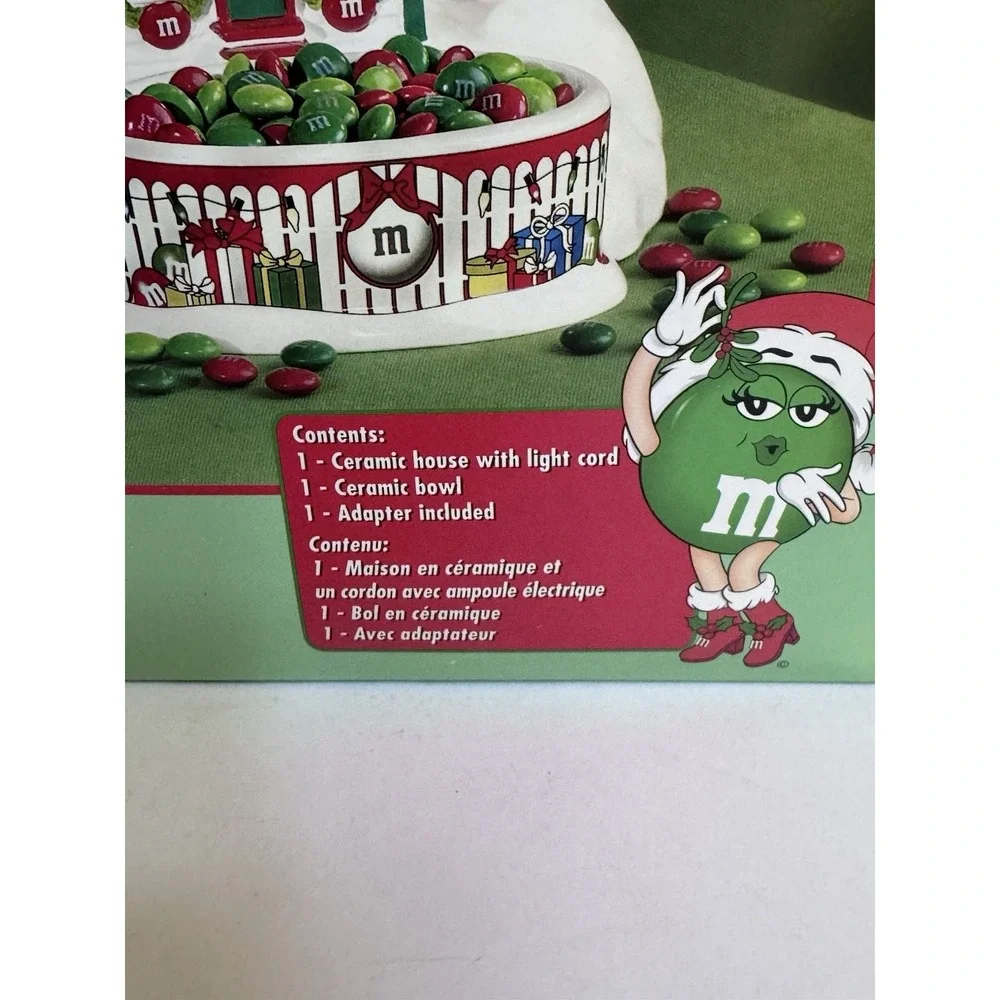 *VERY RARE!* NEW IN BOX! Department 56 - M&M's‎ Lighted Santa House! Impossible